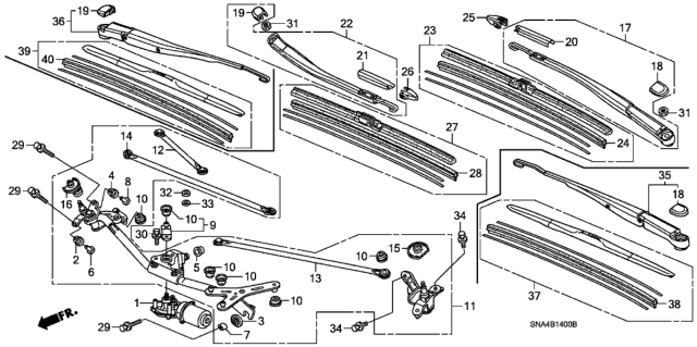 2006 Honda Civic  Rubber, Mounting Diagram for 76516SDAA01