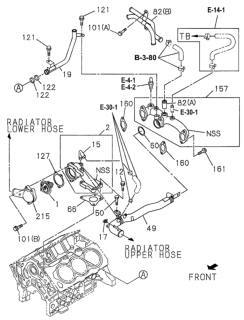 1997 Honda Passport  Bolt Bracket, F/Pump Fix Diagram for 8973296260