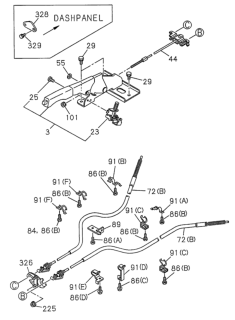 1995 Honda Passport  Bracket, Clip Diagram for 8971129720