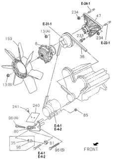 1994 Honda Passport  Clip, Fastener Diagram for 8978171930