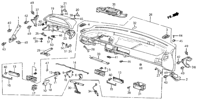 1985 Honda Civic Bolt-Washer (6X30) Diagram for 90128SB0000