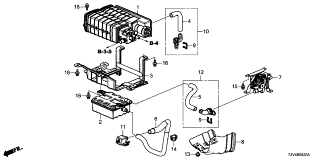2014 Honda Accord Module Assy., Evaporative LEAkcheck Diagram for 17391T3VL10