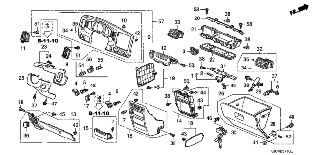 2013 Honda Ridgeline  Mat, Passenger Tray *NH607L* (TU DARK GRAY) Diagram for 77335SJCA11ZB