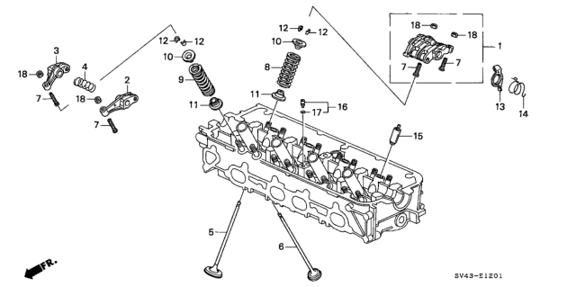 1997 Honda Accord Valve, Exhuast (Tmss) Diagram for 14721P0A000