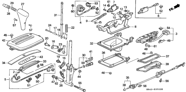 1994 Honda Civic Nut, Self-Lock (6MM) Diagram for 90114SA0000