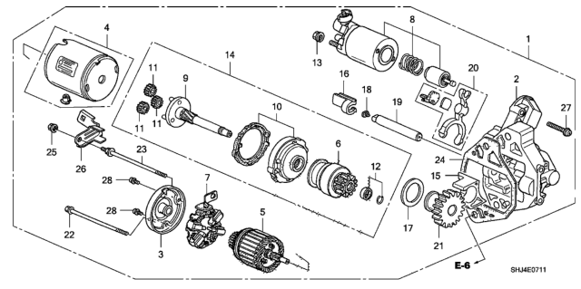 2010 Honda Odyssey  Washer, Plain Diagram for 31227RDJA01