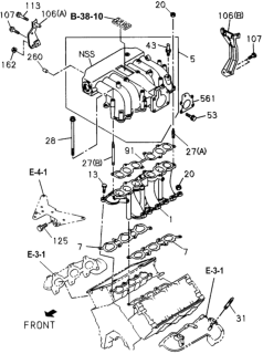 1994 Honda Passport  Bolt (8X60) Diagram for 0500408600