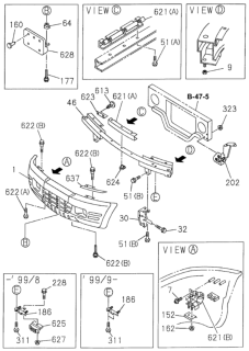 1998 Honda Passport  Screw (6X30) Diagram for 9070666300