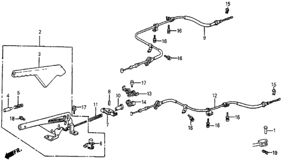 1984 Honda Prelude  Grip, Brake Lever *B32L* (DEW BLUE) Diagram for 47115SB0003ZA