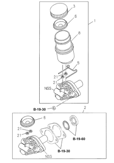 1998 Honda Passport  Retainer, Diaphr Diagram for 8970615680