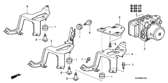 2006 Honda Civic  Bolt, Flange (6X14) Diagram for 90003SNA010