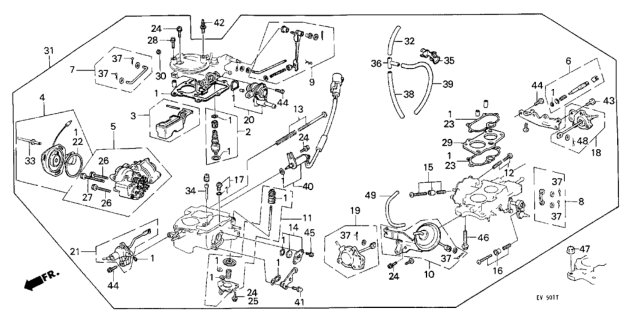 1985 Honda Civic Screw-Washer (5X10) Diagram for 938920501018