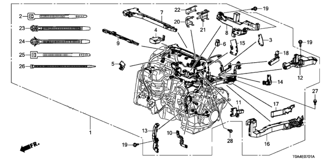 2016 Honda CR-V  Rear Cover, Wpc 2P Diagram for 321215A2A01