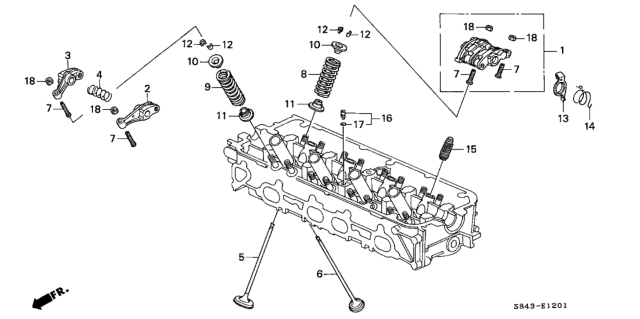 2002 Honda Accord Orifice Assy., Cam Journal Diagram for 15140P0A000