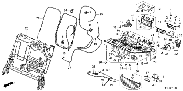 2013 Honda Odyssey  Garn, RR. *NH597L* Diagram for 82248SHJA01ZL