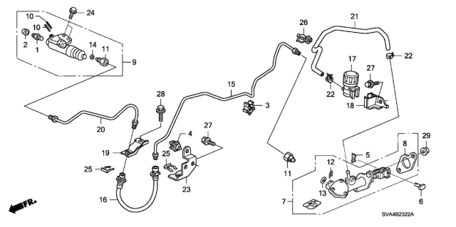 2008 Honda Civic  Holder, Tank Diagram for 46966SNAA41
