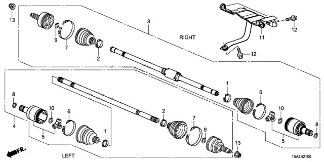 2016 Honda Fit  Ring B, Stopper Diagram for 44337T9AT01