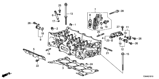 2017 Honda Accord Hybrid  Bolt, Flange (10X145) Diagram for 900545K0A01