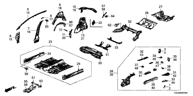 2017 Honda Civic Bolt, Flange (12X95) Diagram for 90167SEAE11