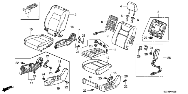 2026 Honda Prelude Cover Set, Driver Side Trim (Atlas Gray) (Side Airbag) Diagram for 04815SJCL10ZA