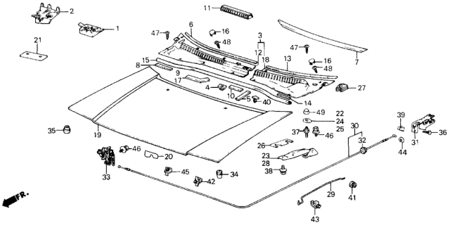 1986 Honda Civic Nut, Cap (6MM) Diagram for 9402106020