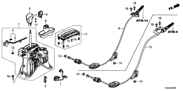 2016 Honda Civic  Rel Lev.S Lock Diagram for 54030TBAA81