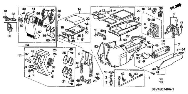 2007 Honda Pilot  Holder, Tab Cap Diagram for 83408S9VA01