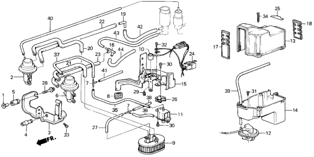 1985 Honda Civic  Screw, Tapping (3X8) Diagram for 9390132120