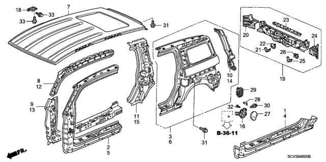 2005 Honda Element  Lid, Fuel Filler (Warm Gray Metallic) Diagram for 74420SCVA10ZA