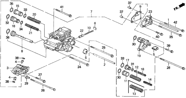 1993 Honda Del Sol  Washer, Lock (6MM) Diagram for 90433PX4000