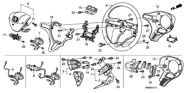 2012 Honda Insight  Switch Assy., HFT Diagram for 35890TF0J01