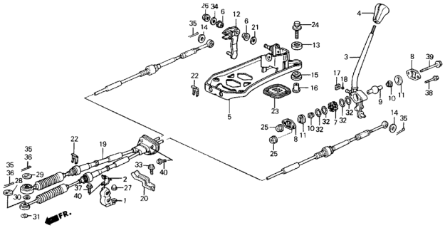 1989 Honda Prelude Washer Assy., Wire Diagram for 54118SC2000