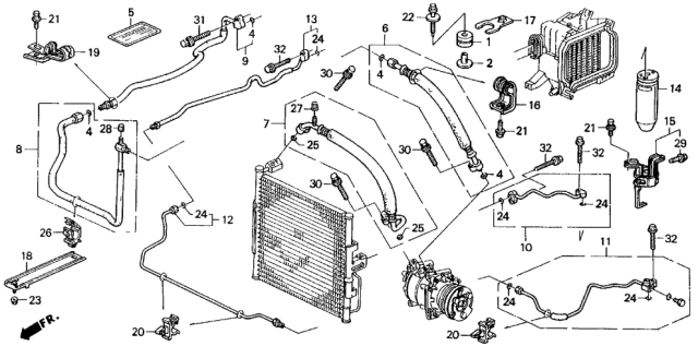 1993 Honda Del Sol  Collar, Distance Diagram for 38609SA5000