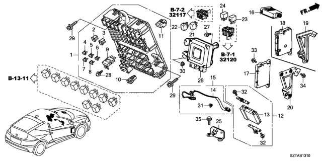 2015 Honda CR-Z  Cord Assy., Usb Diagram for 39114SZTA01