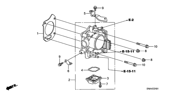 2008 Honda Civic  Gasket, Case (Lower) Diagram for 16431RTAJ01