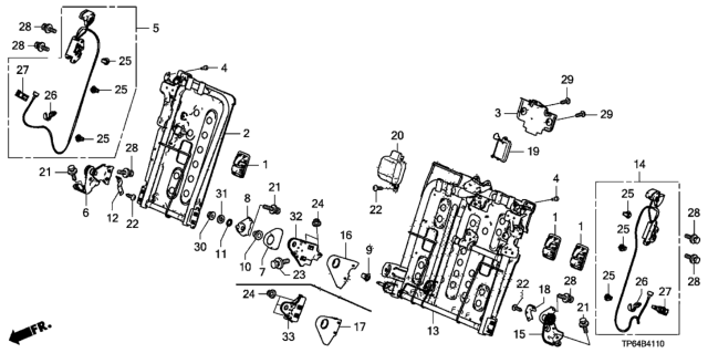 2015 Honda Crosstour  Collar Diagram for 82297TP6A01