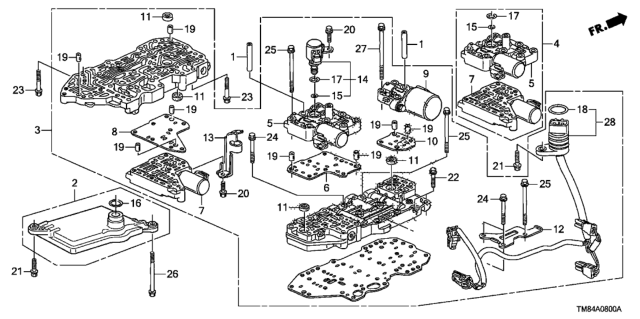 2012 Honda Insight  Plate, Driven Control Separating Diagram for 27212RY0000