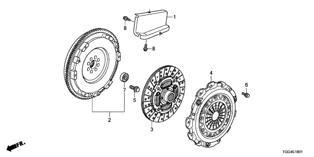 2017 Honda Civic Bolt (12MM) Diagram for 90011RBD000