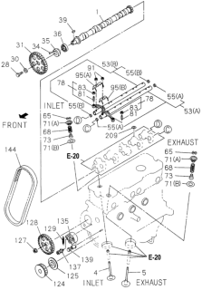 1995 Honda Passport  Plate, Guide Timing Belt Diagram for 8942151840