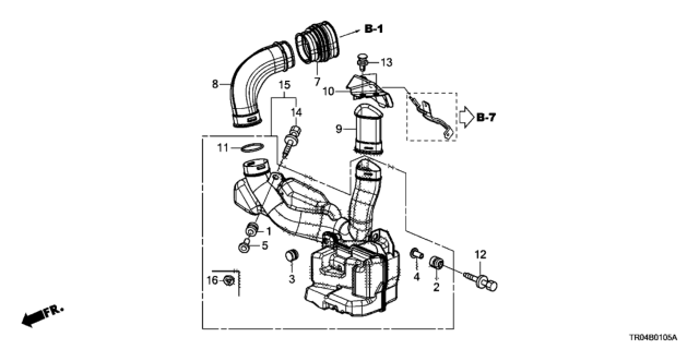 2012 Honda Civic Ring, Seal Diagram for 17256RRBA00