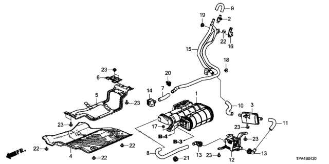 2020 Honda CR-V Hybrid CONNECTOR (LV19X23) Diagram for 17706TMBH51