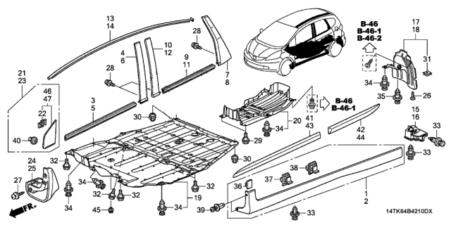 2012 Honda Fit Nut, Spring (5MM) Diagram for 90331679003