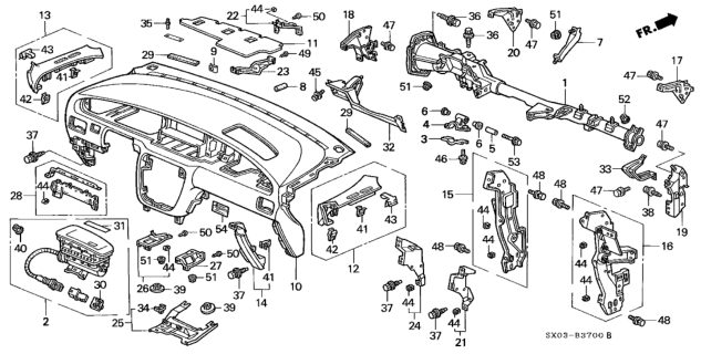 1995 Honda Odyssey  Bolt, Flange (8X55) Diagram for 958010805508