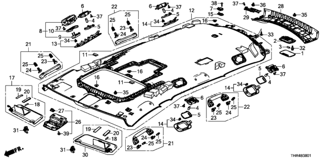 2020 Honda Odyssey  Magnet Assy. Diagram for 83211TR0A00