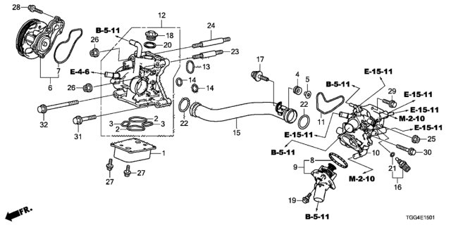 2018 Honda Civic Bolt, Flange (8X85) Diagram for 957010808508