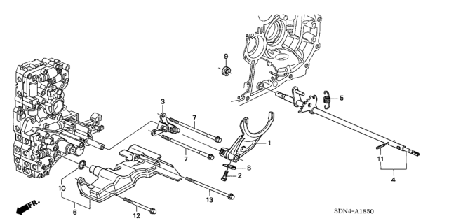 2005 Honda Accord  Detent, Servo Diagram for 24300P7W000