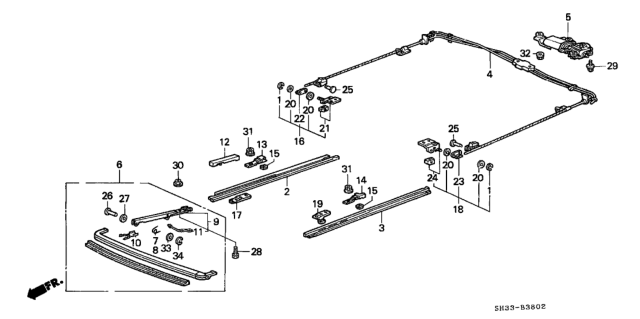 1991 Honda Civic E-Ring (3MM) Diagram for 9454003018
