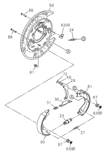 1996 Honda Passport  Retainer, Parking Brake (Gear Ratio 41/10) Diagram for 8971207670