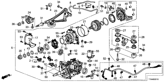 2021 Honda HR-V  Flange, Companion Diagram for 404415TG000