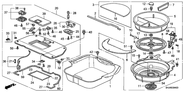 2006 Honda Odyssey  Seal D Diagram for 84553SHJA00